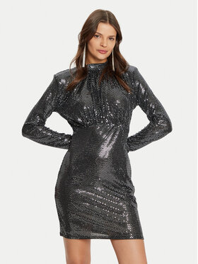 Vero Moda Vero Moda Koktejlové šaty Evaline 10317040 Strieborná Slim Fit