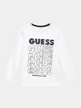 Guess Guess Bluza L3BI38 I3Z14 Bela Regular Fit