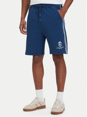Tommy Hilfiger Tommy Hilfiger Pantaloni scurți sport Crest Embroidery MW0MW42878 Albastru Relaxed Fit