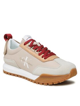 Calvin Klein Jeans Calvin Klein Jeans Sneakersy Toothy Runner Laceup Flup Contr YM0YM00672 Beżowy