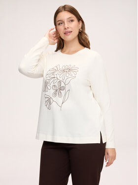 Fiorella Rubino Fiorella Rubino Bluzka G017L009543N011 Biały Regular Fit