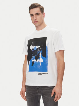 KARL LAGERFELD KARL LAGERFELD Tričko A2M17036 Biela Regular Fit