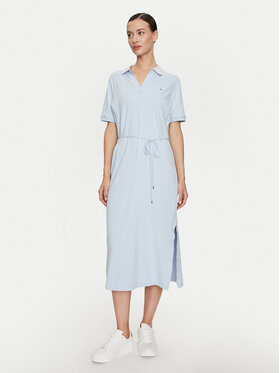 Tommy Hilfiger Tommy Hilfiger Повсякденна сукня WW0WW41278 Блакитний Regular Fit