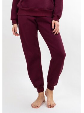 DKaren Sport DKaren Sport Spodnie dresowe SRehema Bordowy Classic Fit
