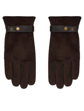 Barbour Barbour Rukavice Nelson MGL0137BR51 Tmavo hnedá