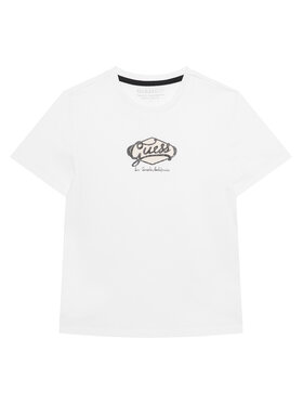 Guess Guess T-Shirt L6RI02 K8HM4 Biały Regular Fit