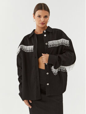 ROTATE ROTATE Traper jakna Twill 101014100 Crna Oversize