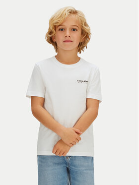 Calvin Klein Jeans Calvin Klein Jeans Tricou Minimal Logo IB0IB02608 Alb Regular Fit