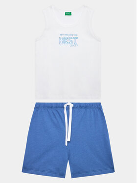 United Colors Of Benetton United Colors Of Benetton Set top i pantaloni scurti 3096GK00A Colorat Regular Fit