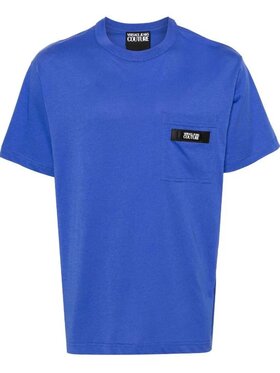Versace Jeans Couture Versace Jeans Couture T-Shirt 76GAHT02 CJ00E Niebieski Regular Fit