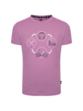 Dare2B Dare2B T-Shirt Go Beyond Fioletowy Relaxed Fit