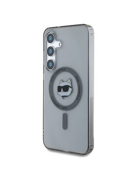 KARL LAGERFELD KARL LAGERFELD Etui na telefon Button Choupette Head Printed Logo MagSafe Czarny