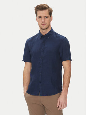 Michael Kors Michael Kors Koszula CS1400I4YT Granatowy Slim Fit