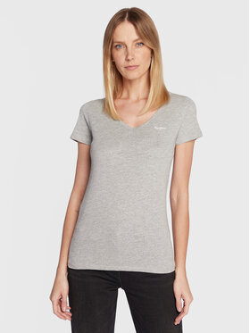 Pepe Jeans Pepe Jeans Póló Corine PL505305 Szürke Regular Fit