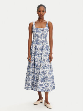 STAUD STAUD Sommerkleid Wells 148-7291 Blau Regular Fit