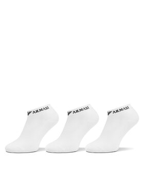 Emporio Armani Emporio Armani Комплект 3 чифта къси чорапи мъжки 300048 4R254 16510 Бял
