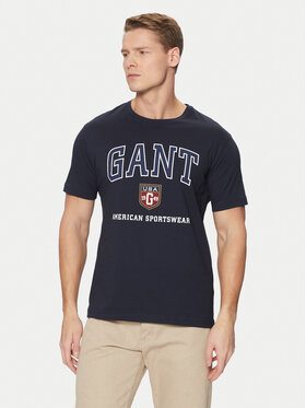 Gant Gant Tricou 2003290 Bleumarin Regular Fit