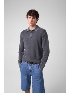 Guess Jeans Guess Jeans Sweter 184134 Niebieski Classic Fit