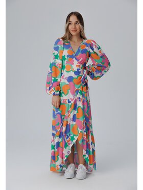 LAURELLA LAURELLA Každodenné šaty 4SS011 Farebná Regular Fit