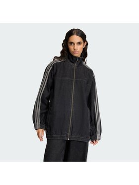 adidas adidas Bluza FIREBIRD ADILENIUM DENIM Czarny Regular Fit