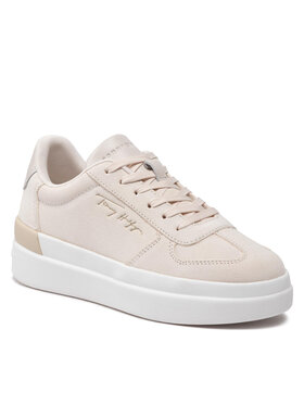 Tommy Hilfiger Tommy Hilfiger Snīkeri Th Signature Suede Sneaker FW0FW06518 Bēšs