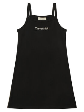 Calvin Klein Calvin Klein Poletna obleka Skater LVCKSJH08G Črna Regular Fit