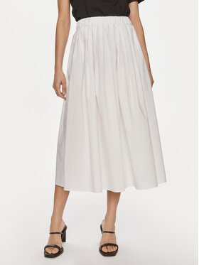 ViCOLO ViCOLO Gonna midi TB0195 Bianco Regular Fit