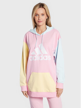 adidas adidas Sweatshirt Essentials Colorblock Logo HJ9459 Rose Oversize