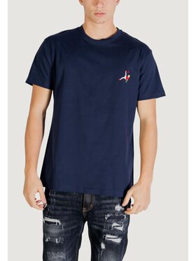 The Bomber The Bomber T-shirt Calciatore Blu To Fit