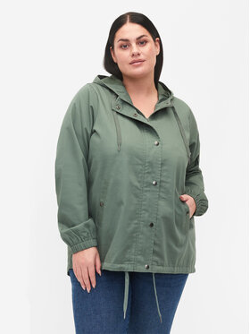 Zizzi Zizzi Hanorac M52606C Verde Regular Fit