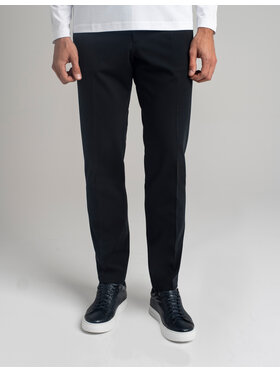 Borgio Borgio Spodnie garniturowe gavello_g Granatowy Slim Fit