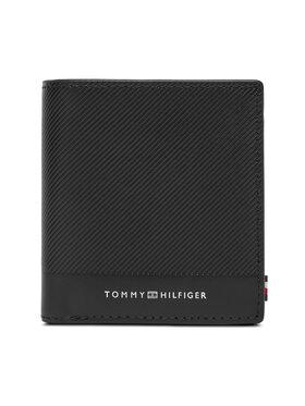 Tommy Hilfiger Tommy Hilfiger Велике Чоловіче Портмоне Th Foundation Trifold AM0AM13510 Чорний