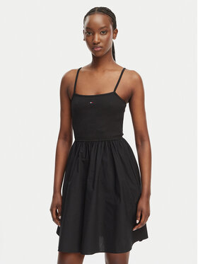 Tommy Jeans Tommy Jeans Vestito estivo DW0DW22352 Nero Slim Fit