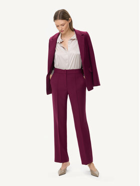 KMX KMX Spodnie materiałowe 809740004 Bordowy Straight Fit
