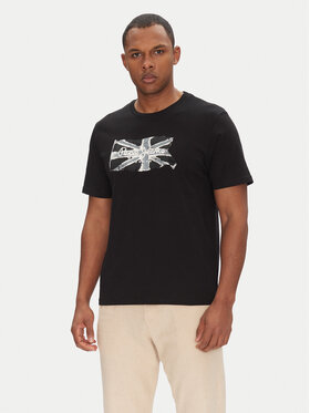 Pepe Jeans Pepe Jeans T-Shirt Flag PM509720 Czarny Regular Fit