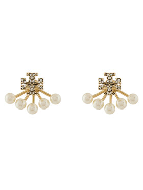 Tory Burch Tory Burch Σκουλαρίκια Kira Pearl Front 163695 Χρυσό
