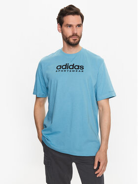 adidas adidas Tričko All SZN Graphic T-Shirt IC9820 Modrá Loose Fit