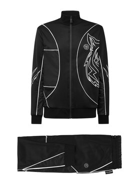 Plein Sport Plein Sport Komplet top i spodnie 2231 Czarny Regular Fit