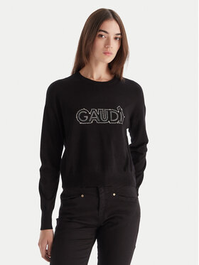 Gaudi Gaudi Pulover 521BD53023 Črna Regular Fit
