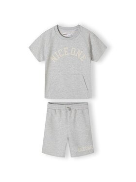 MINOTI MINOTI T-Shirt 23fleece35 Szary Regular Fit