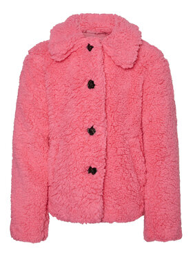 Vero Moda Girl Vero Moda Girl Kożuch Cooper Teddy 10271644 Różowy Regular Fit