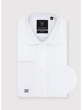 Pako Lorente Pako Lorente Koszula PLM-1X-576 Biały Slim Fit