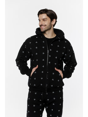 Pilawski Pilawski Bluza BLUZA ROZPINANA MONOGRAM MĘSKA Czarny Oversize