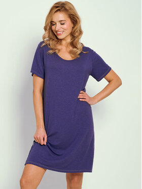 Taro Taro Koszula nocna T3350-01 Granatowy Basic Fit
