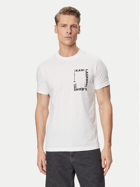 Karl Lagerfeld Jeans Karl Lagerfeld Jeans T-Shirt B2M17046 Biały Slim Fit