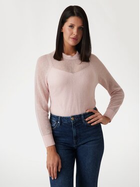Guess Guess Sweter 171509 Różowy Classic Fit