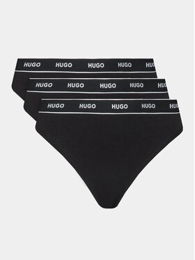 Hugo Hugo Sada 3 kusů string kalhotek 50469681 Černá
