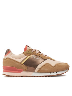 Pepe Jeans Pepe Jeans Sneakersy London Glam W PLS40006 Béžová