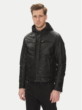 Serge Pariente Serge Pariente Lederjacke Sean Schwarz Regular Fit
