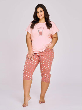 Taro Taro Piżama TA3158-01 Różowy Basic Fit